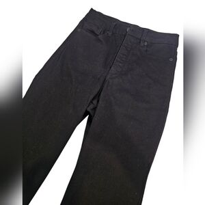 Good American Good Curve High Waist Straight Leg Black Jeans